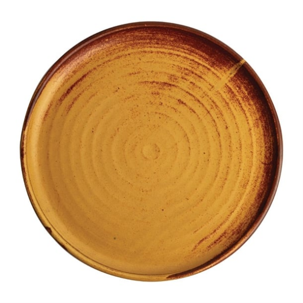 Assiettes plates terre de sienne Olympia Canvas 26,5 cm (Lot de 6)