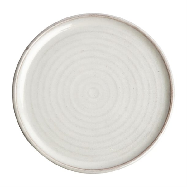 Assiettes plates blanc Murano Olympia Canvas 26,5 cm (Lot de 6)