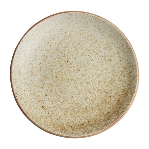 Assiettes coupes beige moucheté Olympia Canvas 27 cm (Lot de 6)