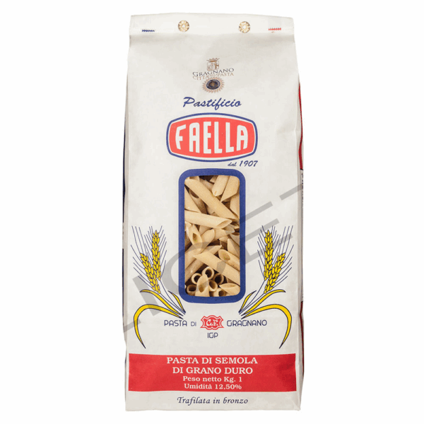 Penne medie Lisce IGP Nudeln aus italienischem Hartweizen 500 g Packung - Faella Gragnano