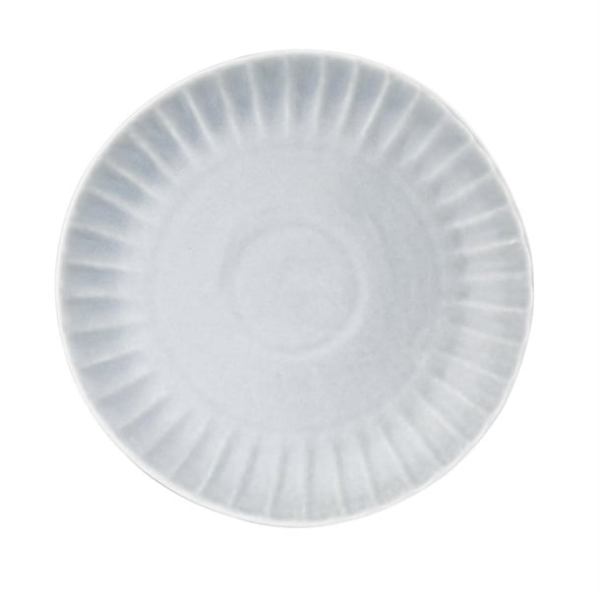 Assiettes plates Olympia Corallite grises 280 mm (lot de 6)