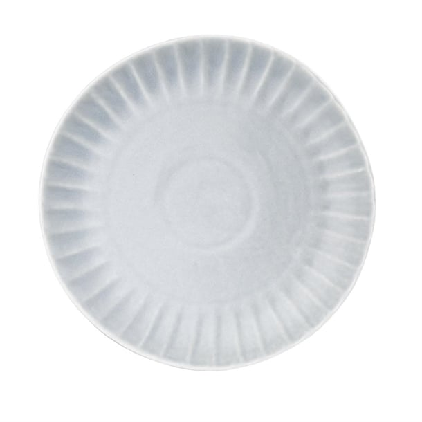 Assiettes plates Olympia Corallite grises 280 mm (lot de 6)