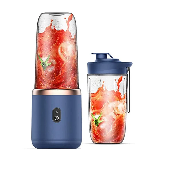 Blender électrique Smoothie 0,4L 200W bleu foncé Vendos85
