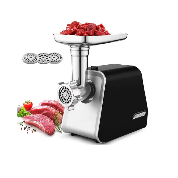 Hachoir à viande électrique 3 en 1 2000W gris noir Vendos85