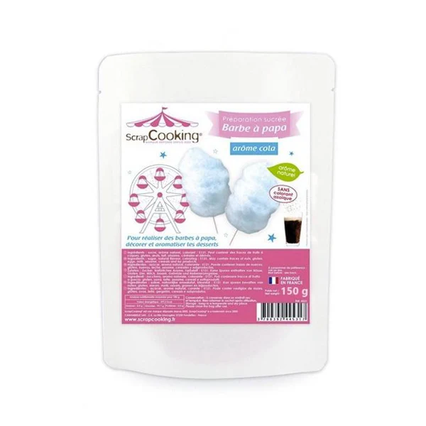 Préparation barbe à papa bleue 150 g Scrapcooking