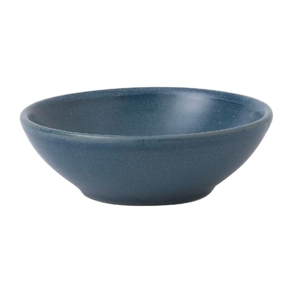 Bols à soupe peu profonds Churchill Super Vitrified Nourish Oslo Blue 200ml (Lot de 12)