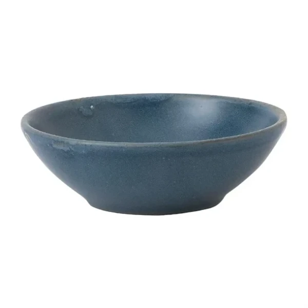 Bols à soupe peu profonds Churchill Super Vitrified Nourish Oslo Blue 260ml (Lot de 12)