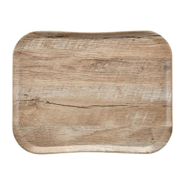 Plateau polyester Century aspect naturel bois Cambro chêne clair 360 x 460mm24