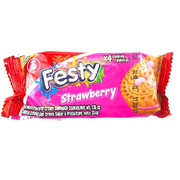 Festy Strawberry Cookies