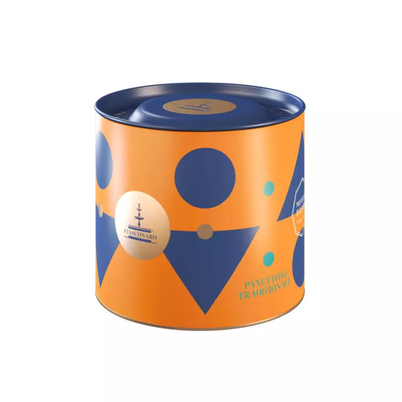 Fiasconaro Traditional Panettone with candied fruit in a Blue 100 g gift box