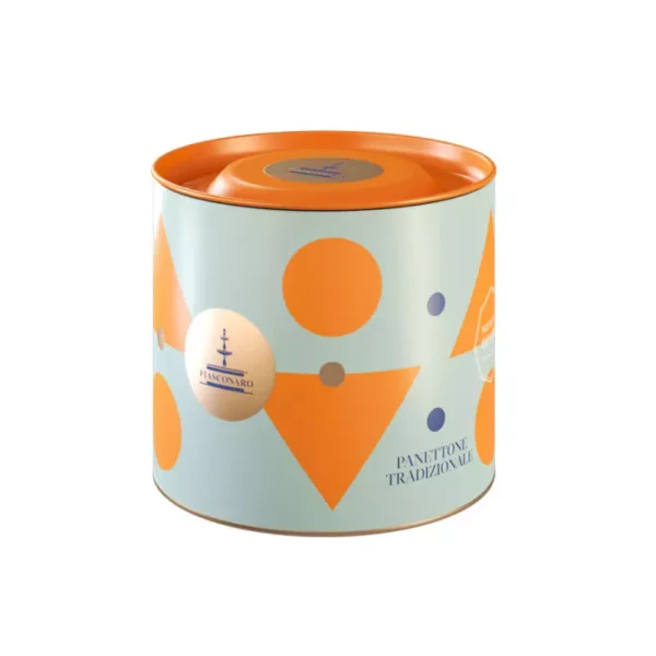 Fiasconaro Traditional Panettone with candied fruit in Orange gift box 100 g