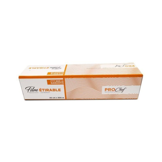 Film étirable en boite distributrice 45 cm x 300 m - à l'unité