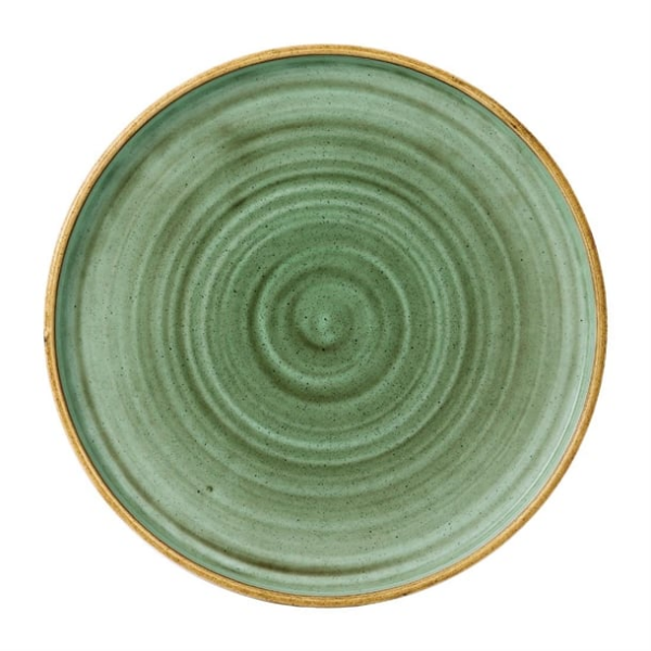 Assiettes avec rebord Churchill Stonecast Samphire Green 260mm (Lot de 6)