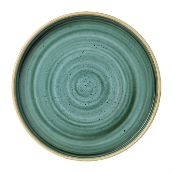 Assiettes avec rebord Churchill Stonecast Samphire Green 210mm (Lot de 6)