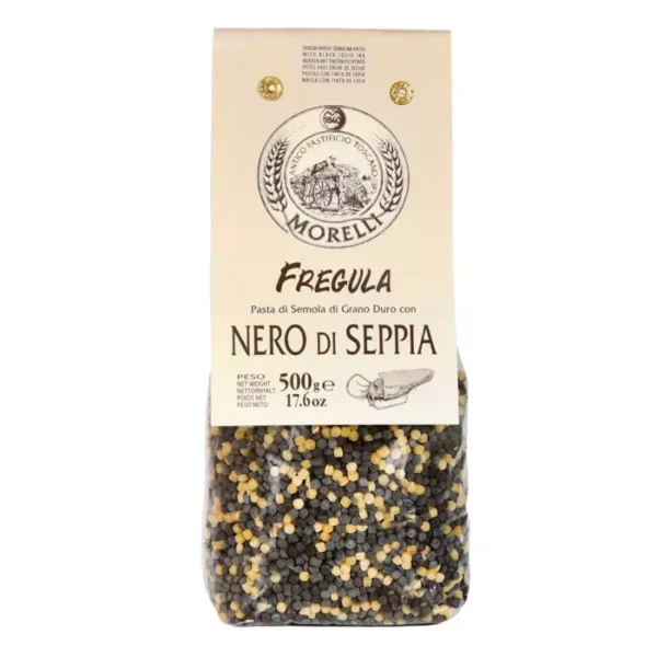 Fregula with squid ink 500 gr