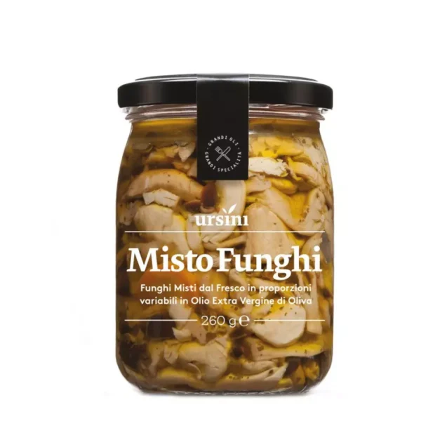 Fresh Mixed Mushrooms in Extra Virgin Olive Oil 260 gr
