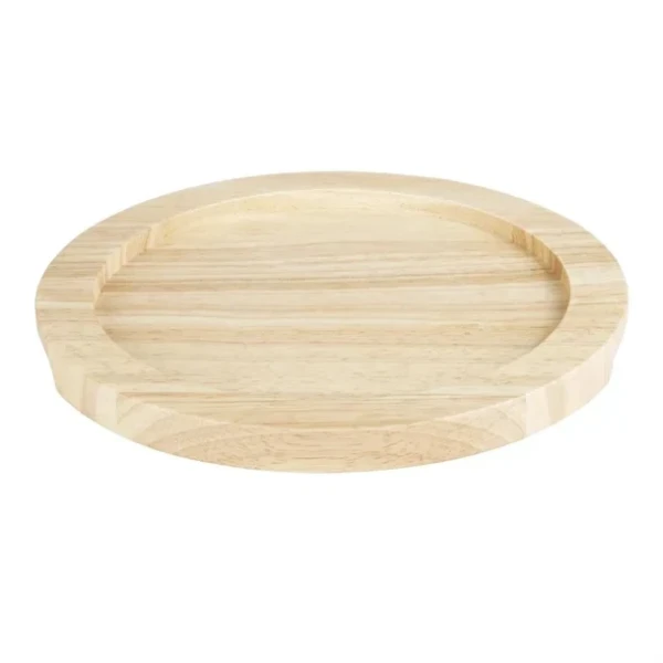 Planche en hévéa pour plat rond en fonte Olympia 235mm pour FW816