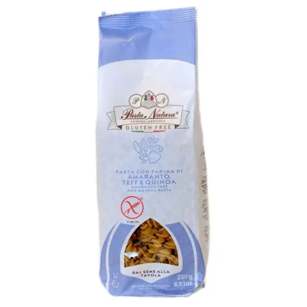 Fusilli Gluten Free Pasta with Amaranth, Teff and Quinoa flour 250 gr