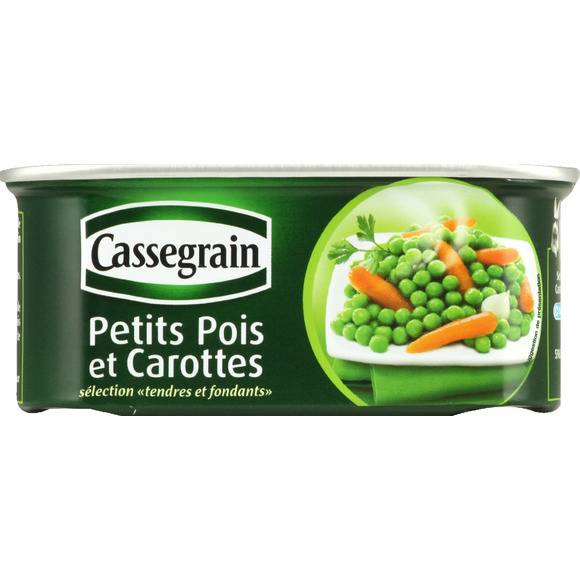 Petits pois et carottes, mélange printanier à l'étuvée