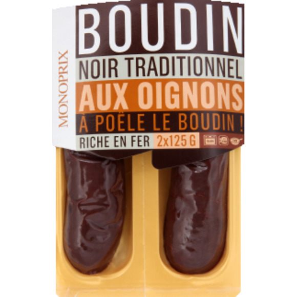 Boudins noirs aux oignons