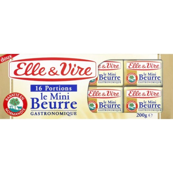 Beurre doux, fabriqué en Normandie