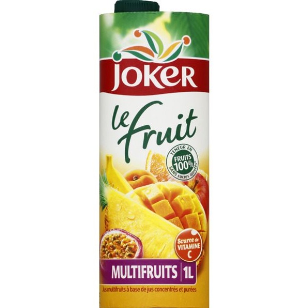 Jus multifruit à base de jus et purées concentrés