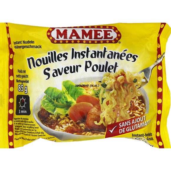 Oriental noodles, nouilles orientales assaisonnée à l'arôme de poulet
