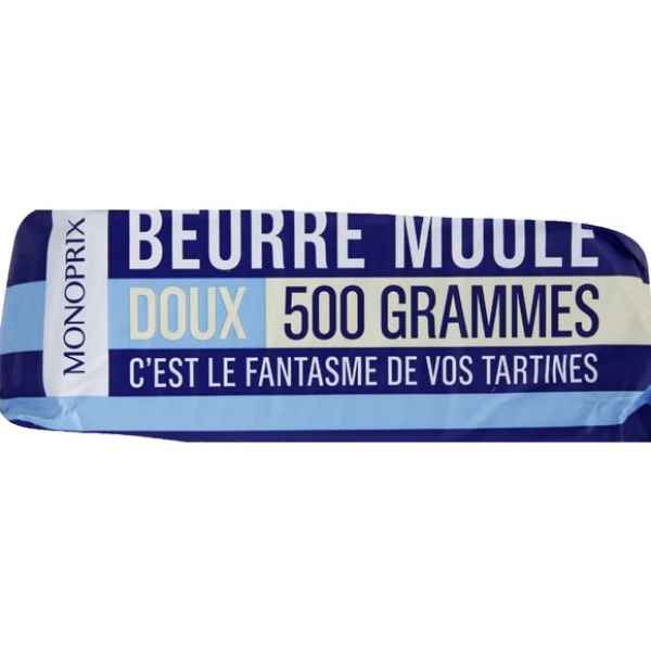 Beurre moulé doux