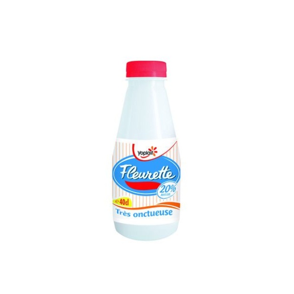 Crème légère fluide à 20% de matière grasse