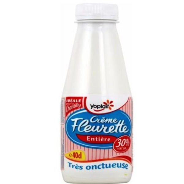 Crème fluide, 30% de Mat.Gr.