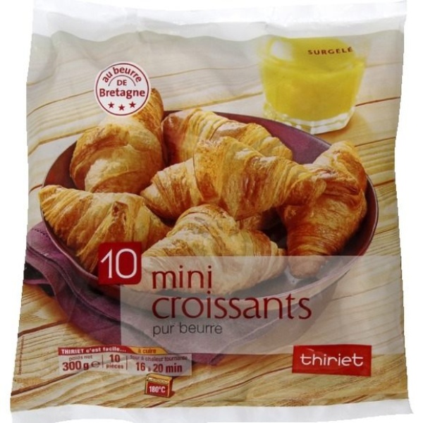 Mini croissants pur beurre de bretagne
