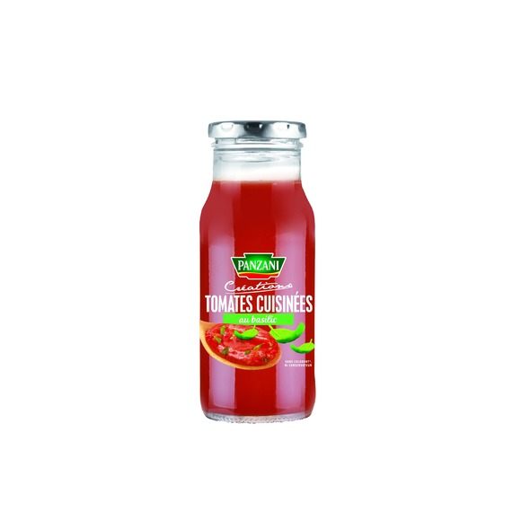 Sauce création tomates cusinées au basilic