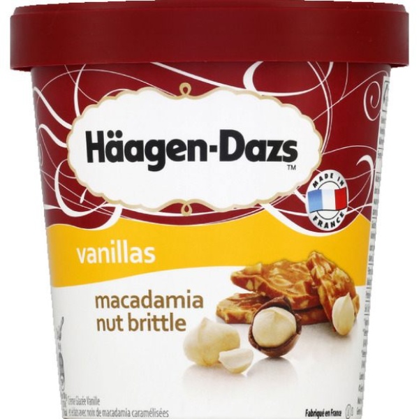Glace macadamia