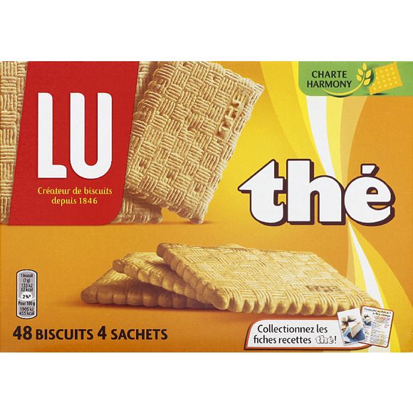 Biscuits secs thé, sachets fraîcheur