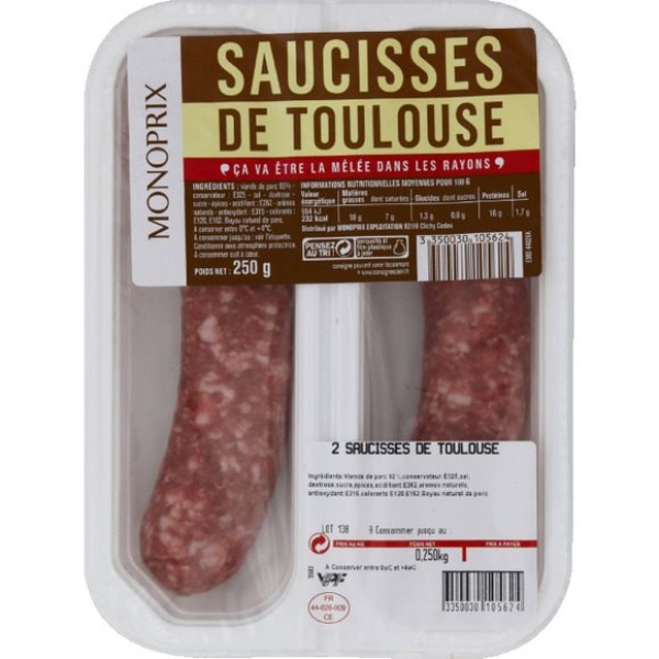 Saucisses de Toulouse