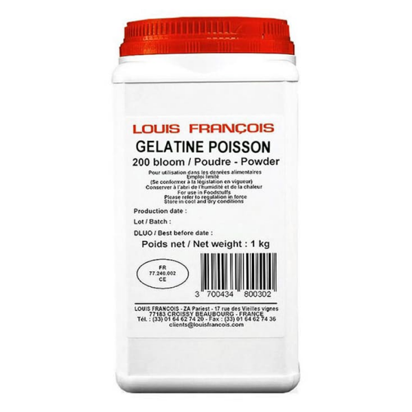 Gélatine de poisson 200 bloom en poudre