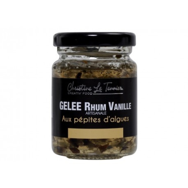 GELÉE ARTISANALE - RHUM VANILLE AUX PÉPITES D'ALGUES