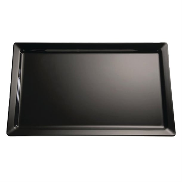 Plateau en mélamine APS Pure noir GN1/2