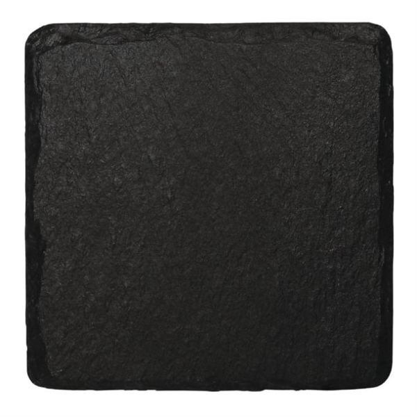 Plat de présentation en ardoise naturelle Olympia 130x130mm (Lot de 4)