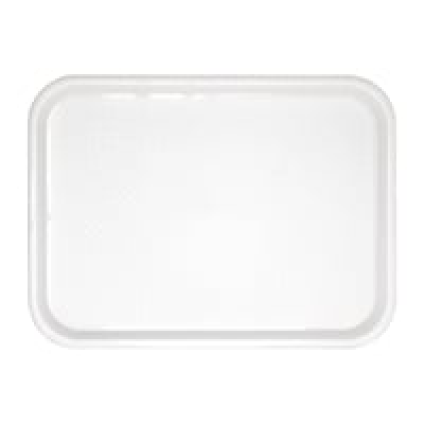 Plateau fast food en plastique Olympia Kristallon blanc 345 x 265mm