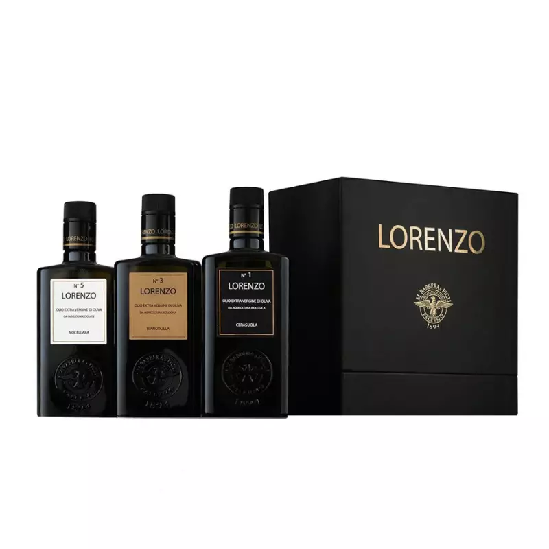 Gift Box Extra Virgin Olive Oil "I Tre Lorenzo" Barbera 500 ml x 3
