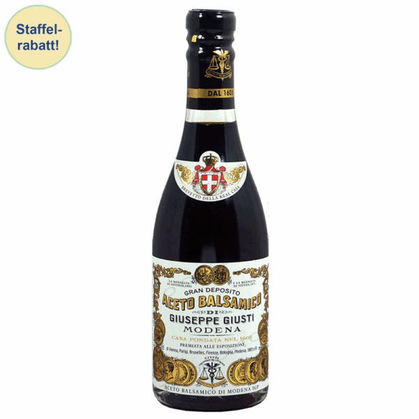 Giusti il ​​​​Classico 8 Jahre 2 Goldmedaillen 250 ml Vinaigre Balsamique de Modène IGP Champagnotta