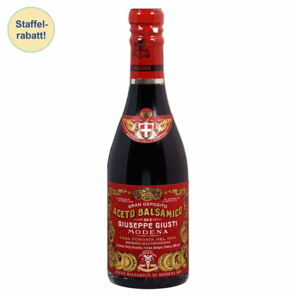 Giusti Denso 3 médailles d'or 250 ml 12 ans Aceto Balsamico di Modena IGP Champagnotta