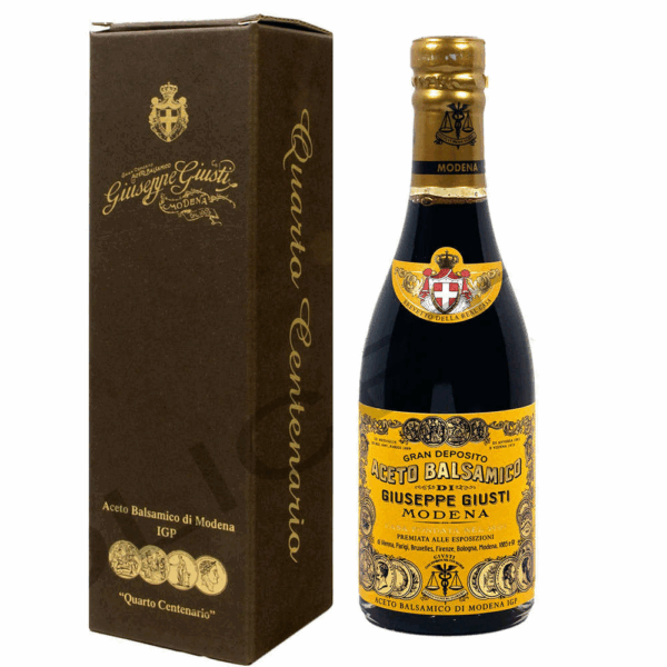 Quarto Centenario 15 Ans 4 Médailles d'Or 250ml - Giusti - Aceto Balsamico Modena IGP Champagnotta