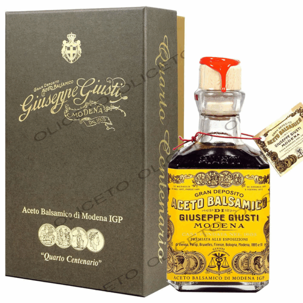 Giusti Banda Rossa 20 ans 5 médailles d'or 250ml Aceto Balsamico di Modena IGP Cubica w.Box