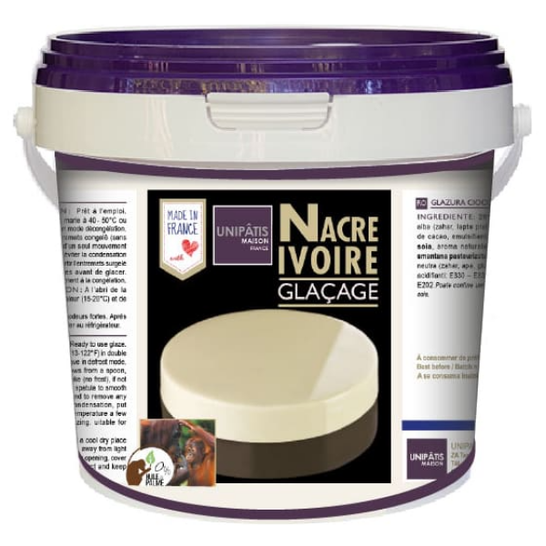 Glaçage nacré ivoire 1 kg