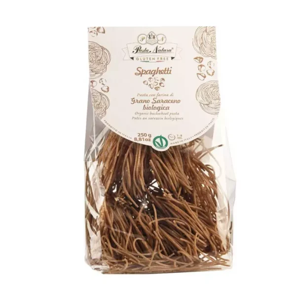 Gluten-free Spaghetti with Organic Buckwheat Flour 250 gr