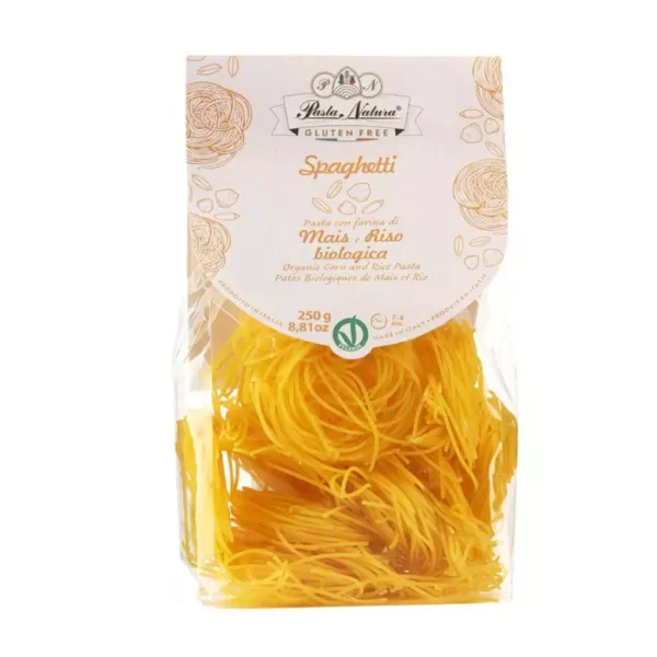 Gluten-free Spaghetti with organic corn and rice flour 250 gr