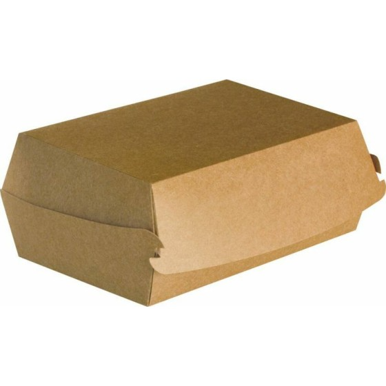 Grande boîte hamburger kraft brun 23,7 x 13,5 x 7,5 cm - par 100