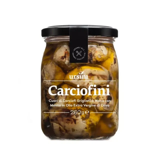 Grilled artichokes and Mint in Extra Virgin Olive Oil 250 gr